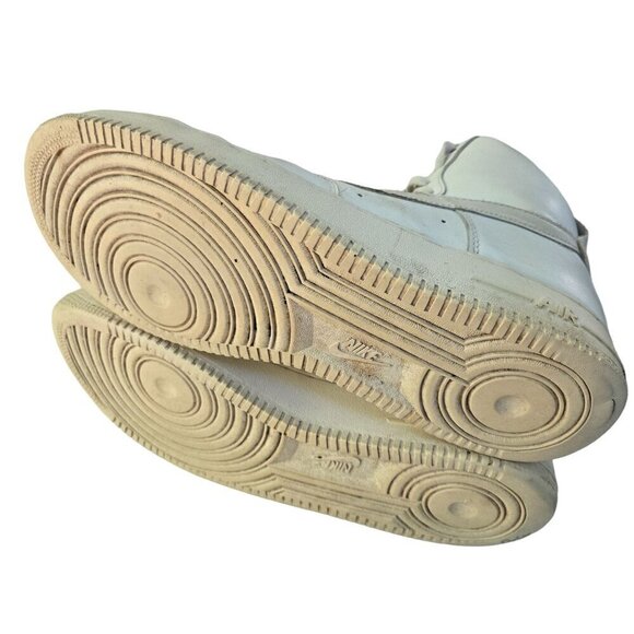 Nike Air Force 1 High-Top Sneakers CW2290-111 2020 White Leather Size 12.5 - Picture 5 of 7